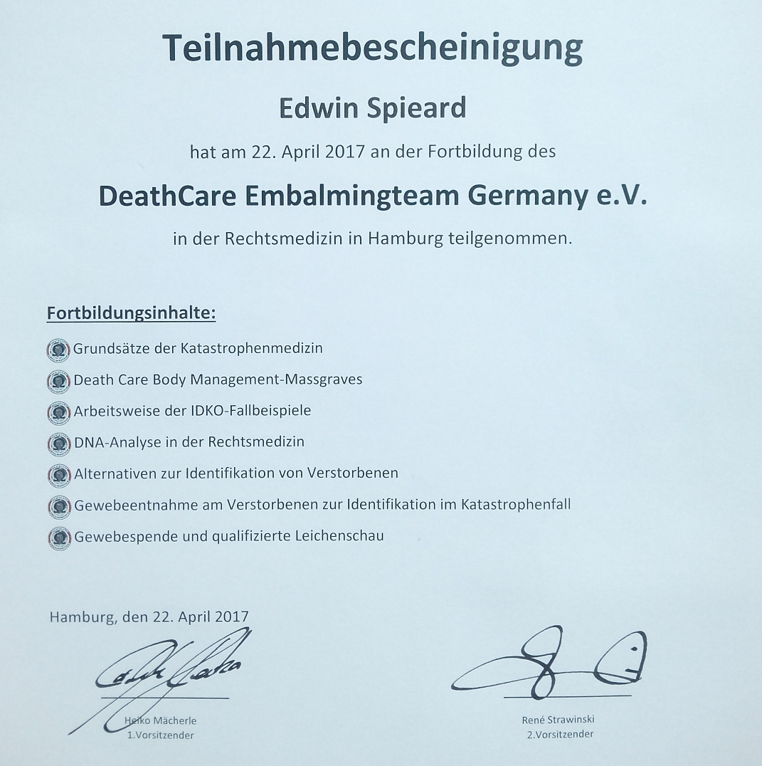 Assistentie lijkschouw internationaal