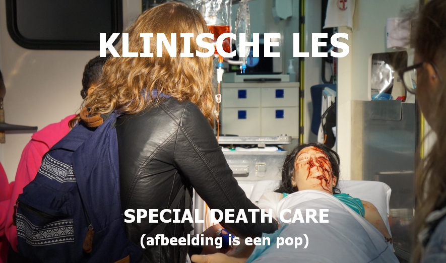 Bloed onder aan de trap