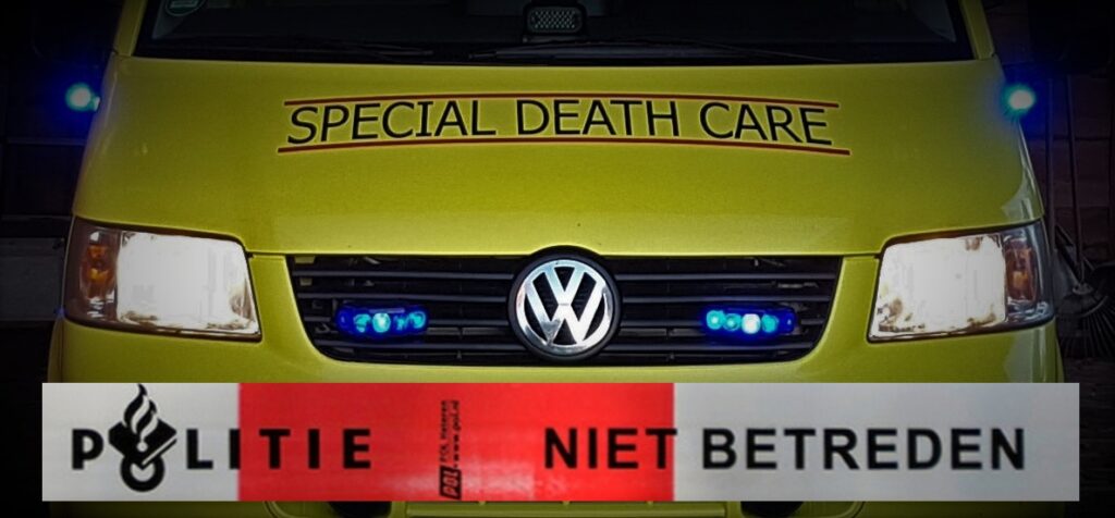 Samenwerking Forensische Opsporing, Airbrush Special Death Care, Wagens Special Death Care, voomalig ambu, voormalig ambulance, special death care, klinische lessen, postmortale zorg, thanatopraxie, buikpunctie, airbrush, vervoer, pacemaker, reconstructie, reconstructies, camouflage, camouflage cursus, airbrush cursus, presentaties, presentatie altijd werken in emotie, boeken, boek alrijd werken in emotie, boek als de dood begint te ruiken, boek zonder hartslag, aardbeving turkije, humanitaire hulp, death care germany, bodyseal, beladen presentatie, embalmer, specialistische postmortale zorg, Edwin spieard