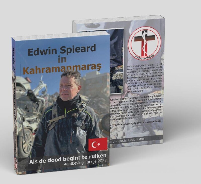 Aardbeving Turkije Special Death Care, Airbrush Special Death Care, Wagens Special Death Care, voomalig ambu, voormalig ambulance, special death care, klinische lessen, postmortale zorg, thanatopraxie, buikpunctie, airbrush, vervoer, pacemaker, reconstructie, reconstructies, camouflage, camouflage cursus, airbrush cursus, presentaties, presentatie altijd werken in emotie, boeken, boek alrijd werken in emotie, boek als de dood begint te ruiken, boek zonder hartslag, aardbeving turkije, humanitaire hulp, death care germany, bodyseal, beladen presentatie, embalmer, specialistische postmortale zorg, Edwin spieard