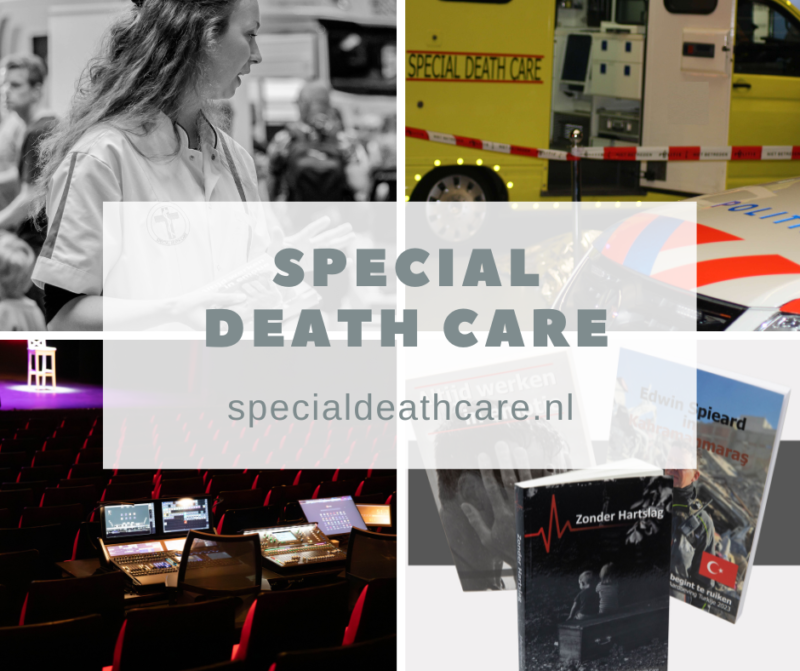 Edwin Spieard - Special Death Care, Edwin Spieard - Special Death Care, Airbrush Special Death Care, Wagens Special Death Care, voomalig ambu, voormalig ambulance, special death care, klinische lessen, postmortale zorg, thanatopraxie, buikpunctie, airbrush, vervoer, pacemaker, reconstructie, reconstructies, camouflage, camouflage cursus, airbrush cursus, presentaties, presentatie altijd werken in emotie, boeken, boek alrijd werken in emotie, boek als de dood begint te ruiken, boek zonder hartslag, aardbeving turkije, humanitaire hulp, death care germany, bodyseal, beladen presentatie, embalmer, specialistische postmortale zorg, Edwin spieard, Geert Teis, presentatie geert teis, uitverkochte zaal geert teis