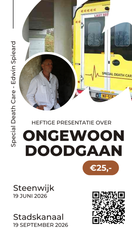 Edwin Spieard - Special Death Care, Edwin Spieard - Special Death Care, Airbrush Special Death Care, Wagens Special Death Care, voomalig ambu, voormalig ambulance, special death care, klinische lessen, postmortale zorg, thanatopraxie, buikpunctie, airbrush, vervoer, pacemaker, reconstructie, reconstructies, camouflage, camouflage cursus, airbrush cursus, presentaties, presentatie altijd werken in emotie, boeken, boek alrijd werken in emotie, boek als de dood begint te ruiken, boek zonder hartslag, aardbeving turkije, humanitaire hulp, death care germany, bodyseal, beladen presentatie, embalmer, specialistische postmortale zorg, Edwin spieard, Geert Teis, presentatie geert teis, uitverkochte zaal geert teis