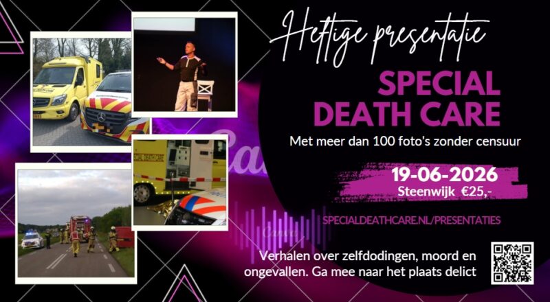 Edwin Spieard - Special Death Care, Edwin Spieard - Special Death Care, Airbrush Special Death Care, Wagens Special Death Care, voomalig ambu, voormalig ambulance, special death care, klinische lessen, postmortale zorg, thanatopraxie, buikpunctie, airbrush, vervoer, pacemaker, reconstructie, reconstructies, camouflage, camouflage cursus, airbrush cursus, presentaties, presentatie altijd werken in emotie, boeken, boek alrijd werken in emotie, boek als de dood begint te ruiken, boek zonder hartslag, aardbeving turkije, humanitaire hulp, death care germany, bodyseal, beladen presentatie, embalmer, specialistische postmortale zorg, Edwin spieard, Geert Teis, presentatie geert teis, uitverkochte zaal geert teis